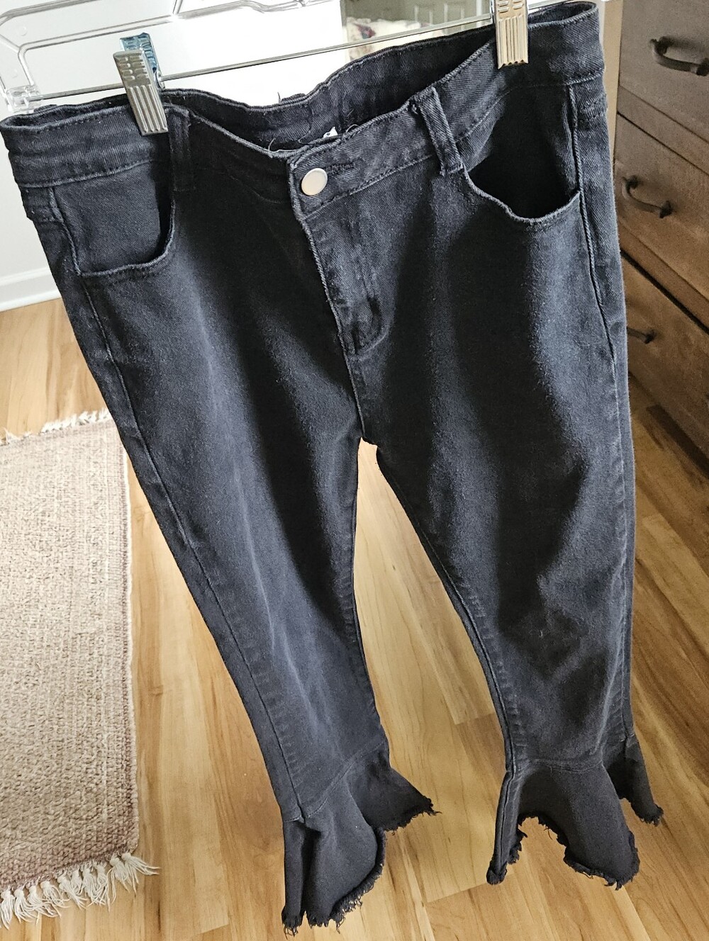 Hayden Los Angeles Black Flare Bottom Jeans